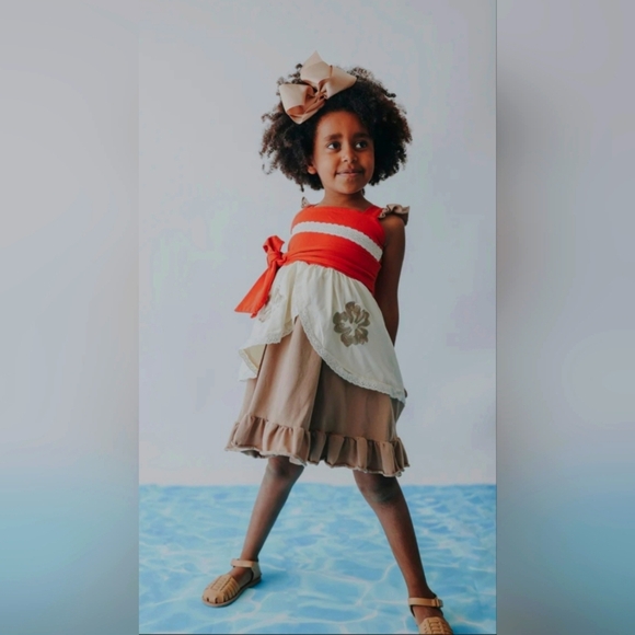 NWT Only Little Once Moana Dress Girls Size 12 - Picture 4 of 8